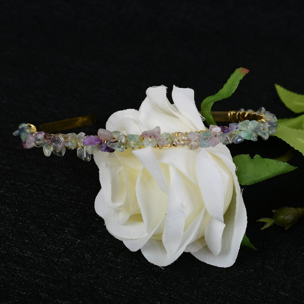 Crystal Bridal Hair Comb Headband | Vintage Geometric Design