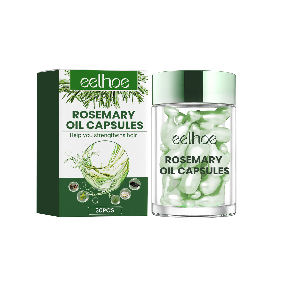 Rosemary Hair Care Capsules Nourish Roots And Prevent Loss