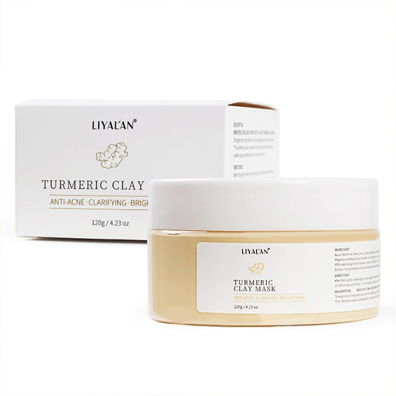 Facial Mud Mask for Fine Lines and Dry Skin - Ginger Yellow 120g