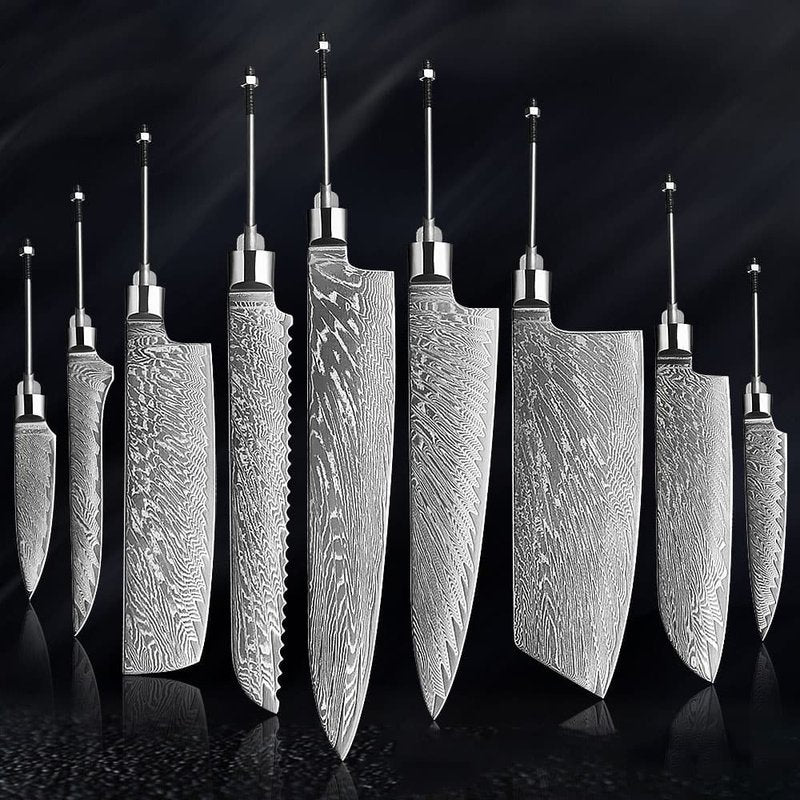 High Hardness Damascus Kitchen Knife - Multiple Sizes and Styles