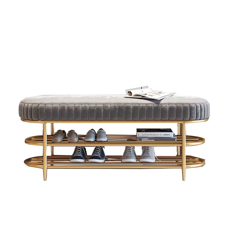 Double-Layer Walk-In Closet Shoe Bench and Rack - Multi-Size & Color Options