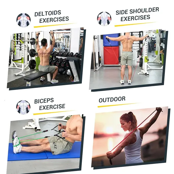 5-Piece Resistance Band Set for Strength Training and Fitness