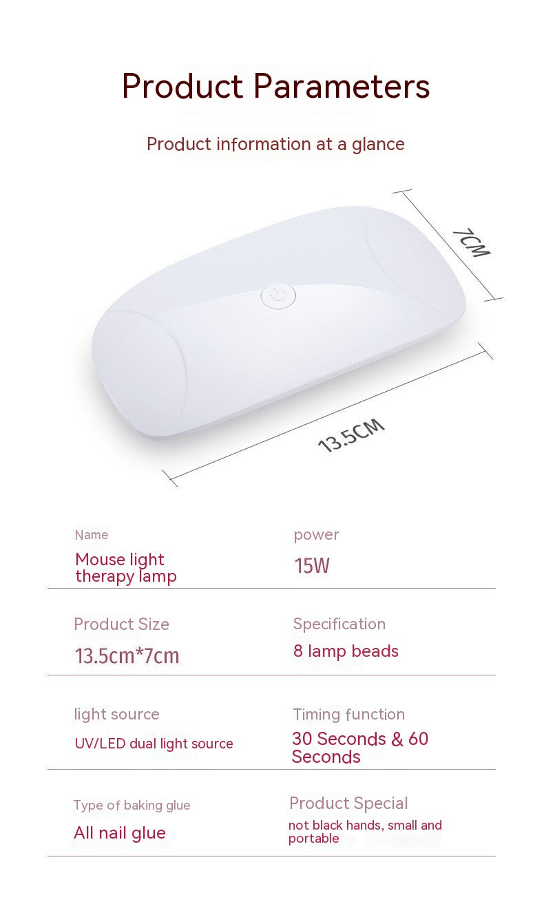 UV Nail Lamp - White Portable Handheld Drying