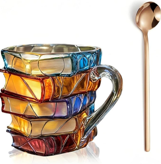 3D Book-Shaped Coffee Mug - Decorative Literary Inspired Drinkware