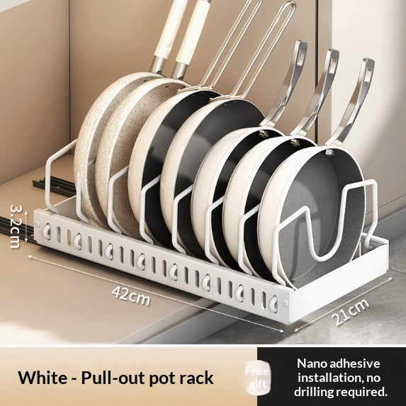 Adjustable Kitchen Storage Rack - Multi-Color Space Saver for Cabinets and Counters