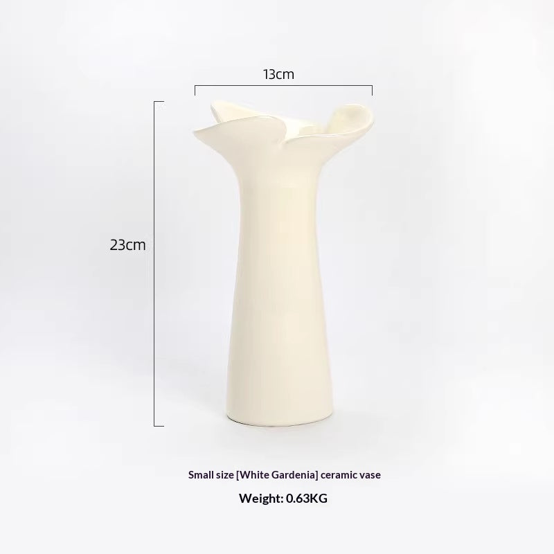 Nordic-Style Ceramic Flower Vase - Tabletop Home Decor, Large & Small Sizes