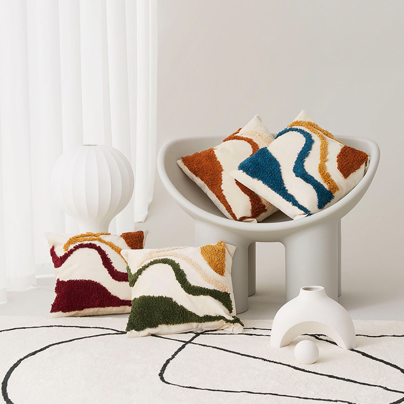 Minimalist Concentric Circles Pillow Cover 45x45CM Home Decor