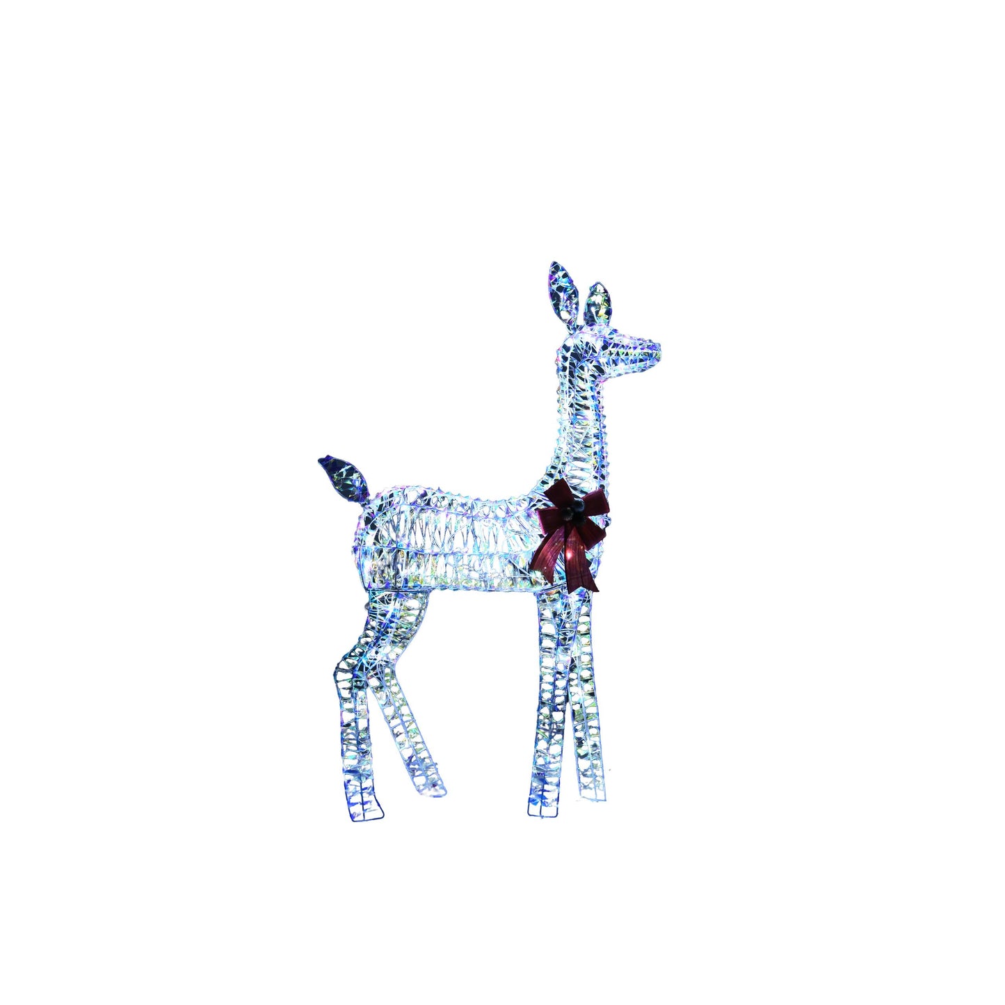 PVC Woven Reindeer Christmas Decoration Set - Indoor/Outdoor