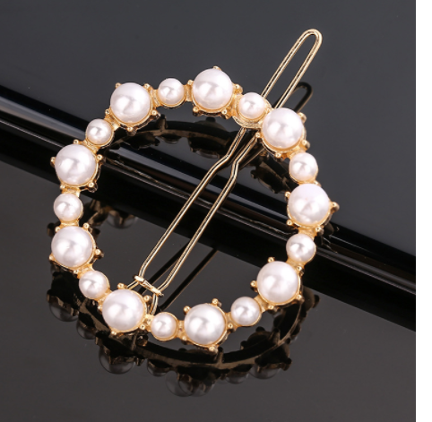 Women's Geometric Frog Buckle Hair Clip Crown Style Hairpin