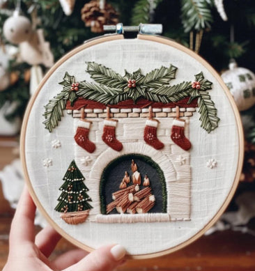 Embroidery Christmas Craft Kit - DIY Embroidery Material for Festive Decorations