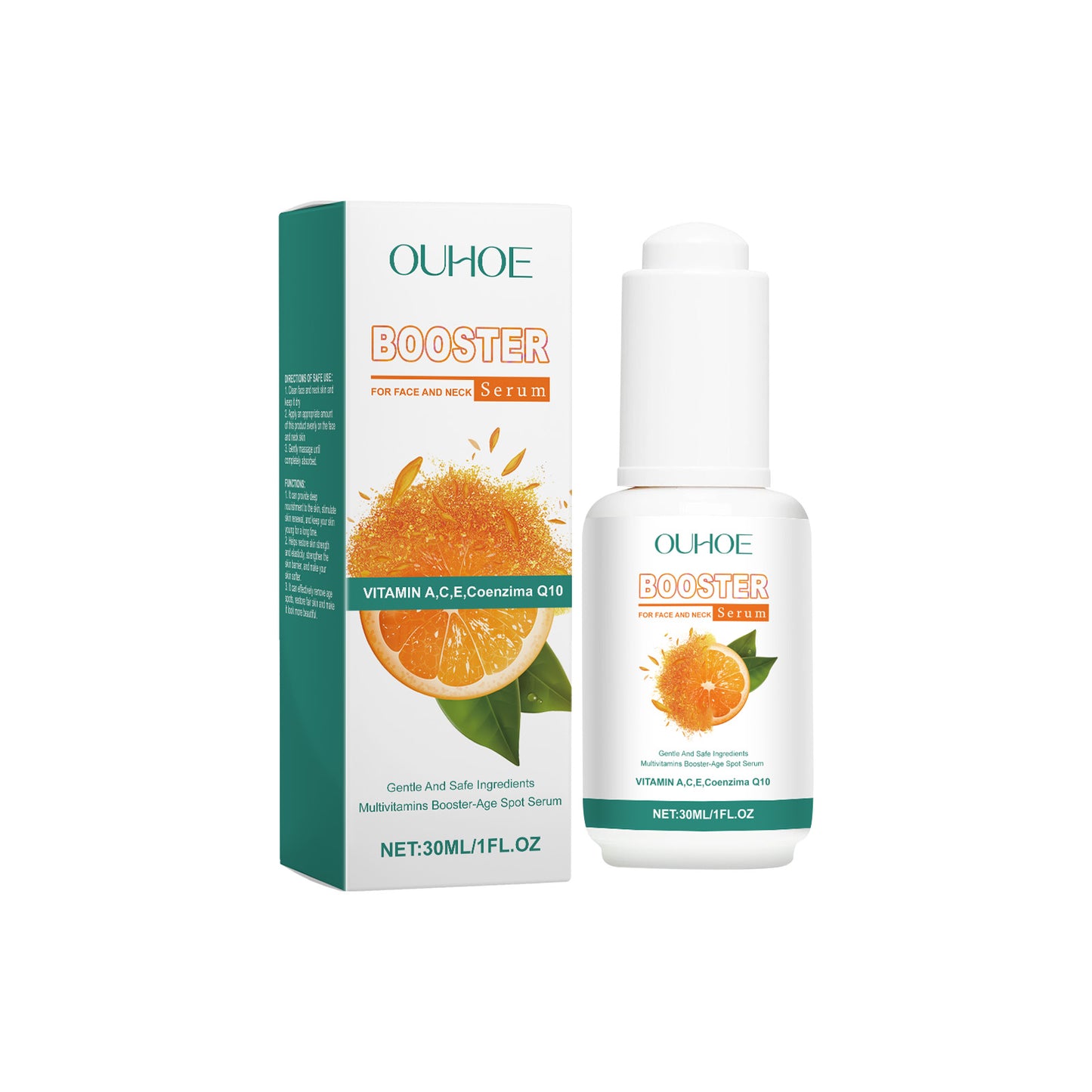 Hydrating Facial Essence with Coenzyme Q10 and Orange Extract - 30ml