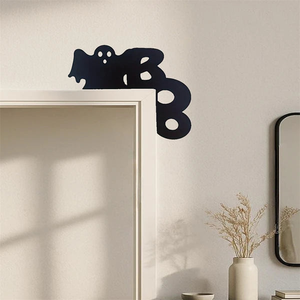 Spooky Ghost Door Hanger - Halloween Wall Decor for Home
