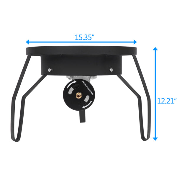 Outdoor Gas Burner Stove 200,000 BTU High Pressure Propane Cooker Kit