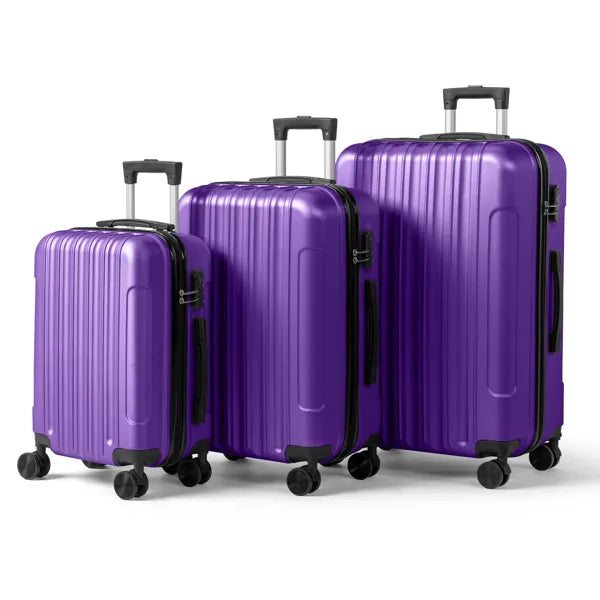 Three-in-one Textured Frosted Case Shell, Non-TSA Customs Lock,