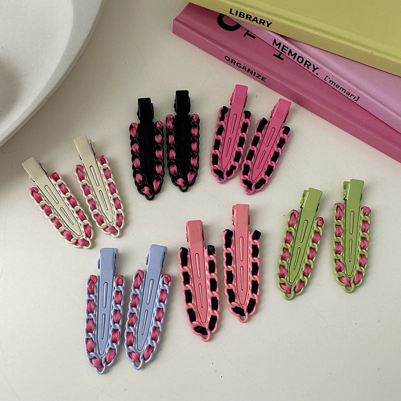 Metal Traceless Hair Clips - Small Korean Style Barrettes for Women