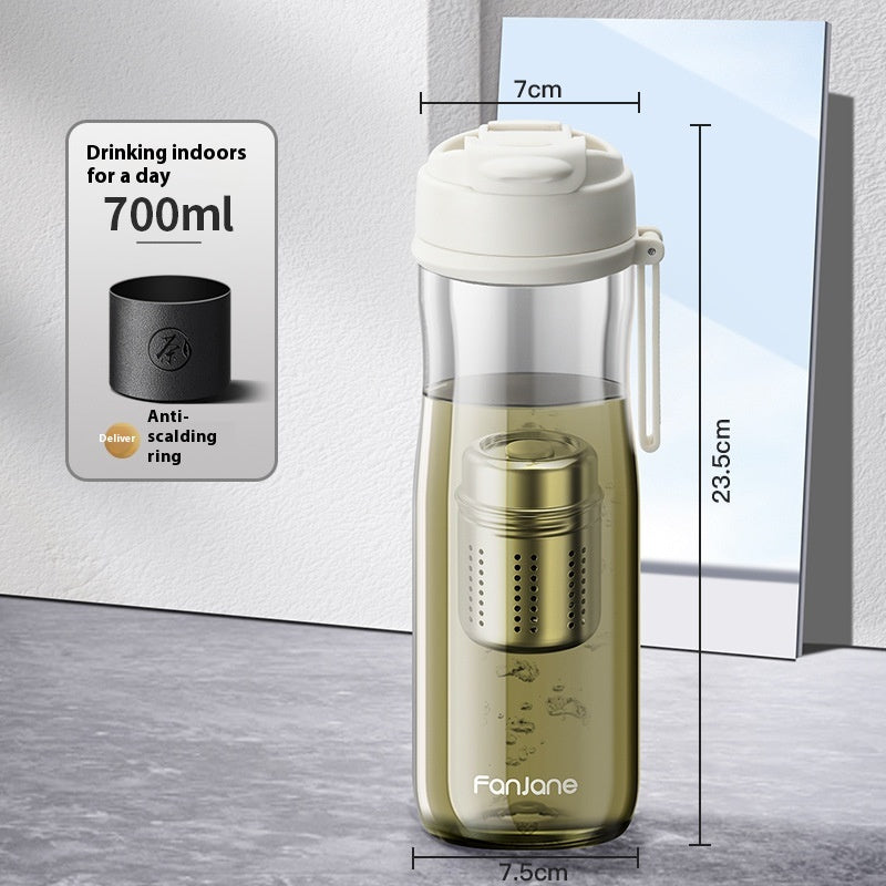 Magnetic Bubble Tea Cup with Separates from Tea Water - Reusable Drinkware