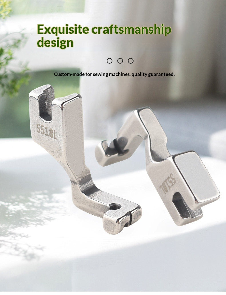 Industrial Sewing Machine Zipper Presser Foot for Invisible Zipper Installation