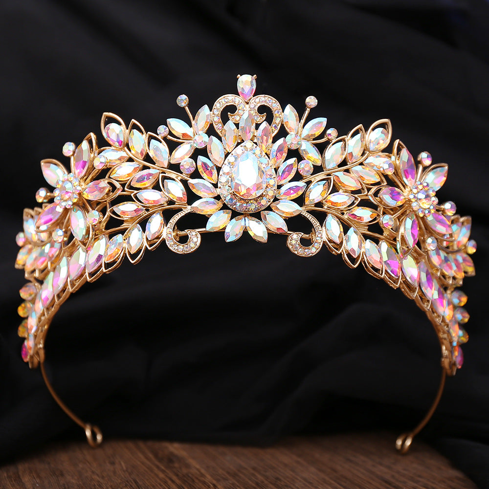 Bridal Crown Hair Accessory with Rhinestones
