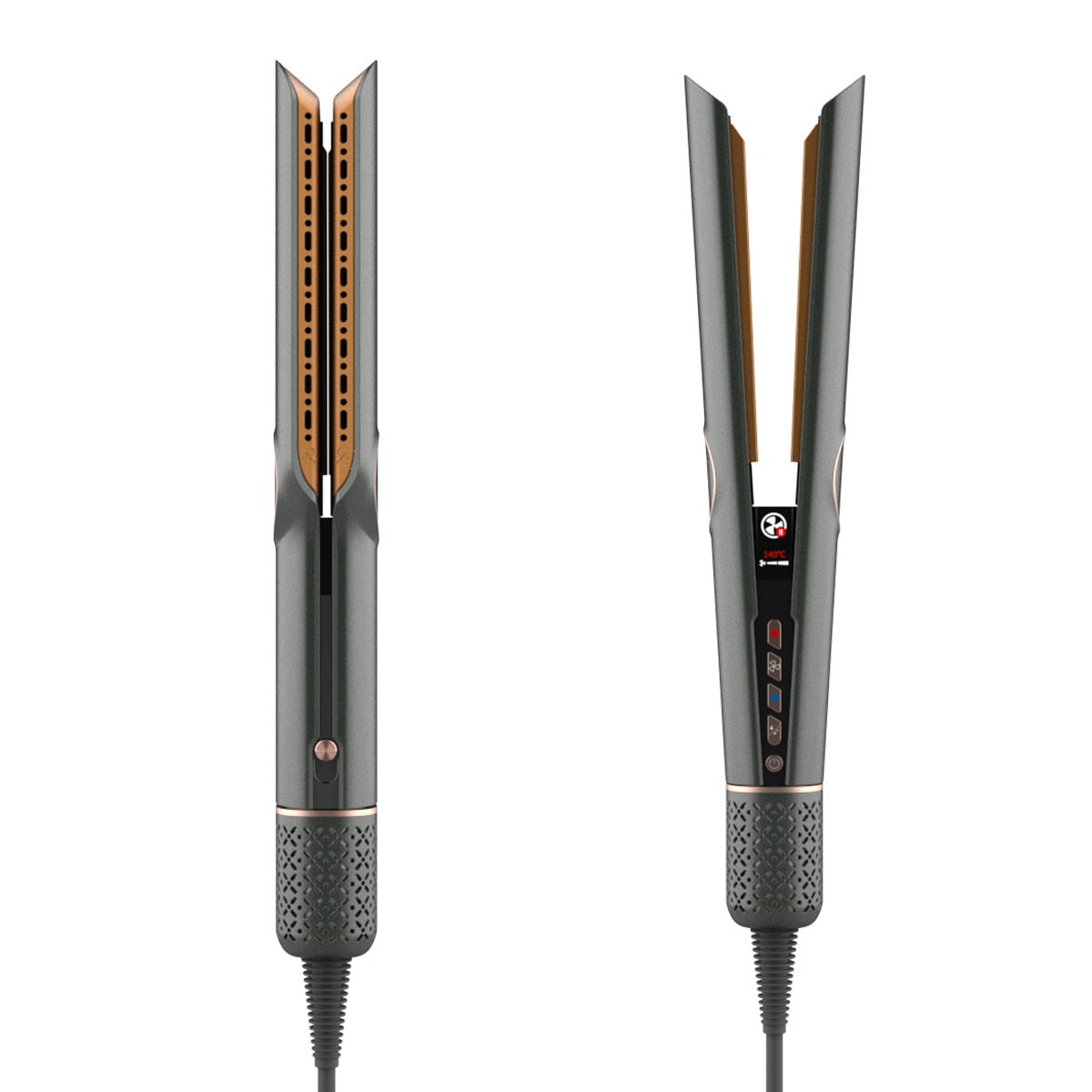 Dual-Use Hair Dryer Comb with Straightening & Curling - 1300W EU 220V