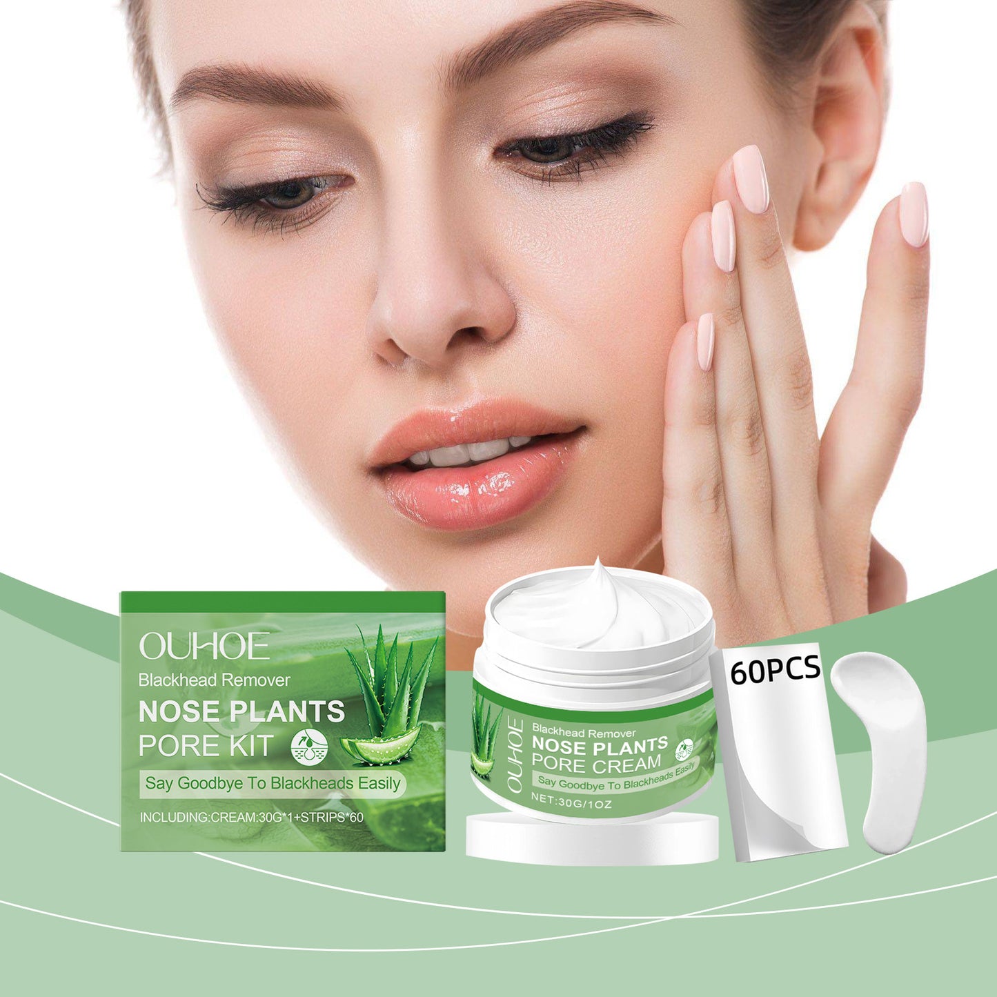 Blackhead Removal Nose Mask Kit - Deep Pore Cleansing & Oil Control