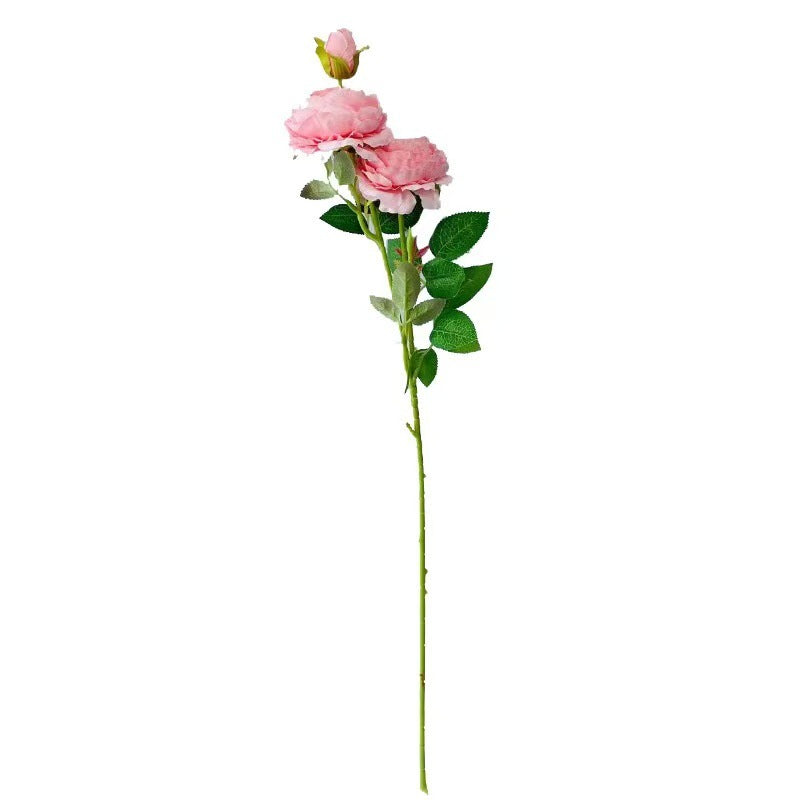 Silk Peony Flower Arrangement - Realistic Decorative Floral Display for Living Room