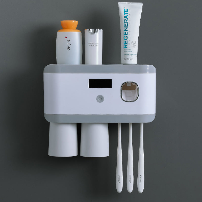 Ultraviolet Sterilizer Toothbrush Holder and Mouthwash Cup Set - Multiple Styles & USB