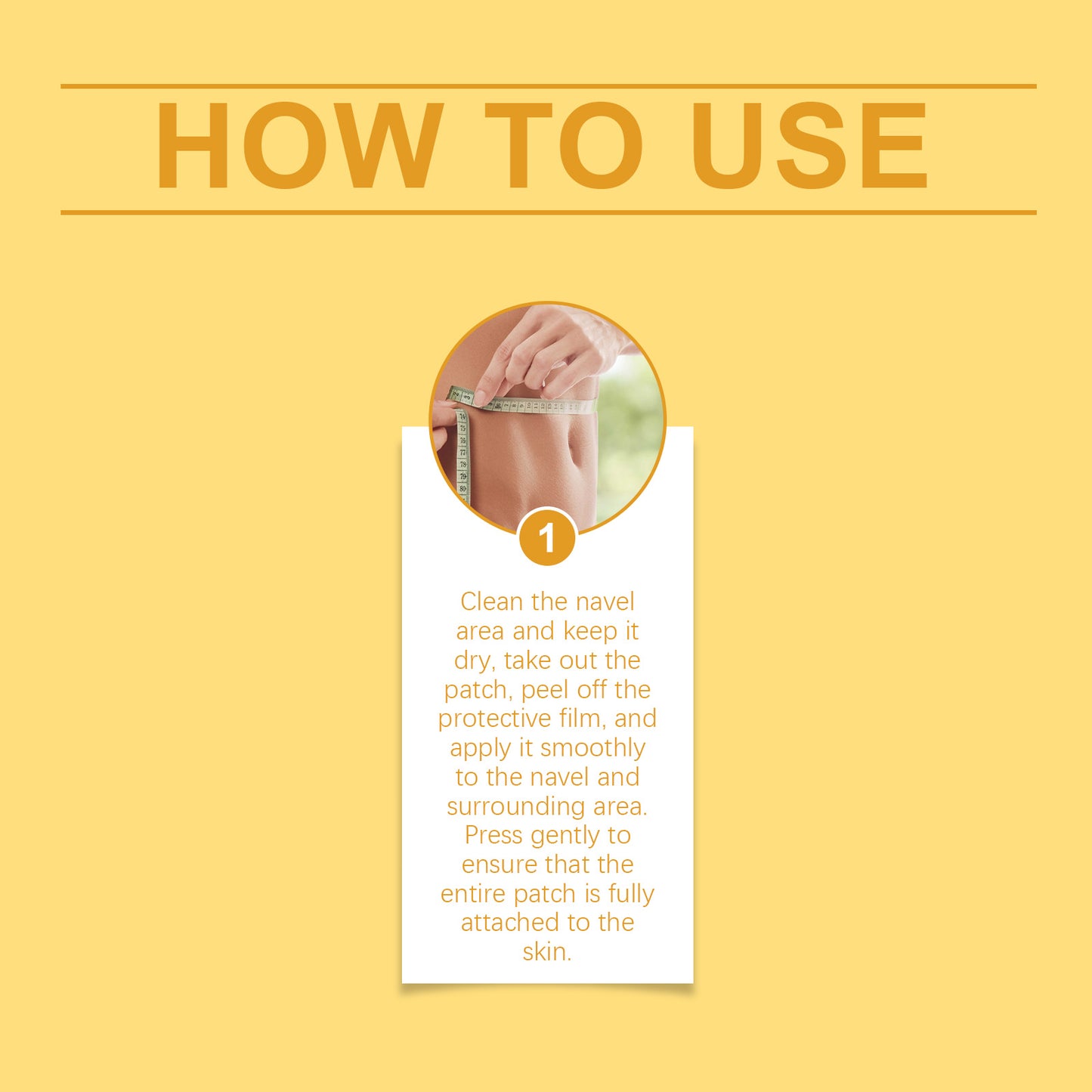 Firming Body Patch with Wormwood and Ginger Extract for Skin Care
