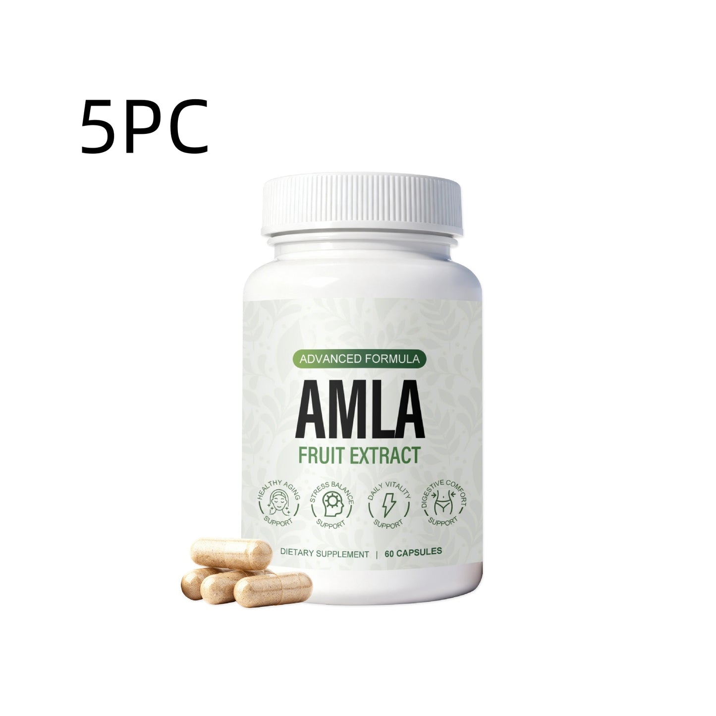Balanced Emblica Extract Nutritional Supplement Capsules - 60 Count