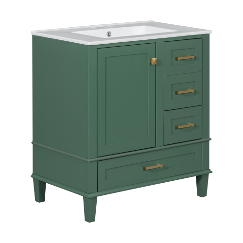 30" Bathroom Vanity Set with Sink Combo and Soft Closing Door