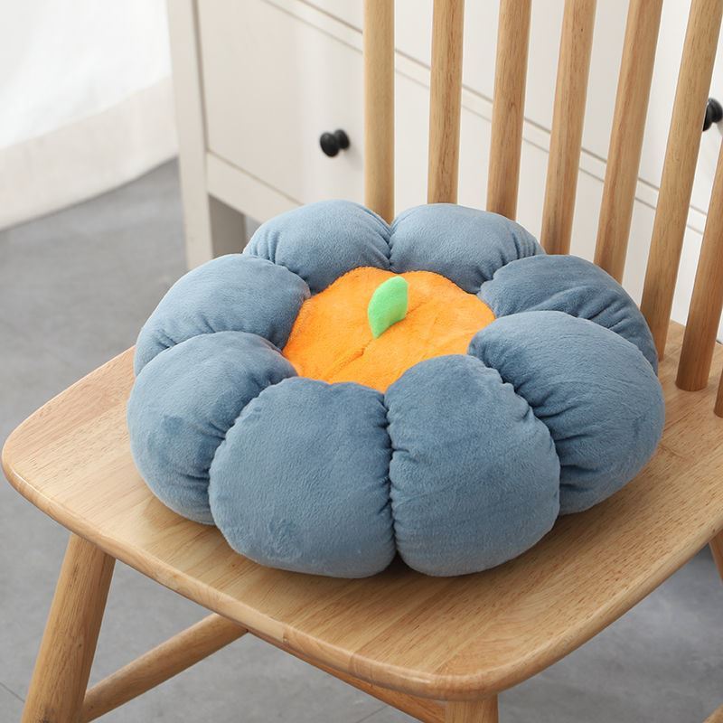 Soft Pumpkin Chair Cushion - Plush Modern Office & Living Room Throw Pillow
