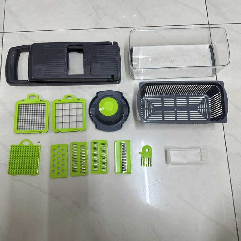 Multi-Functional Vegetable Chopper with Storage and Safety Guard