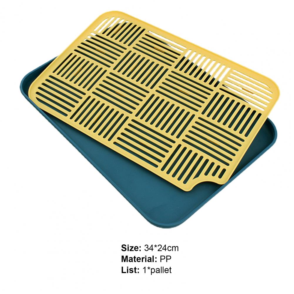 Double-Layer Portable Fruit Tray with Removable Grid for Kitchen and Dining