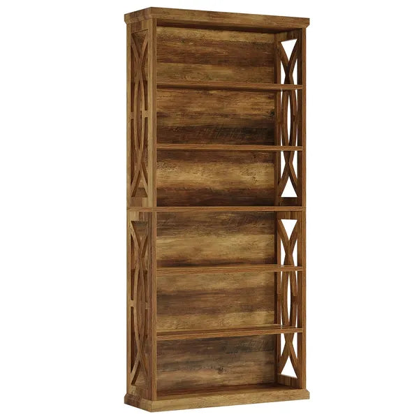 Tall Bookshelf with Stylish Design & Generous Storage - 31.5" L