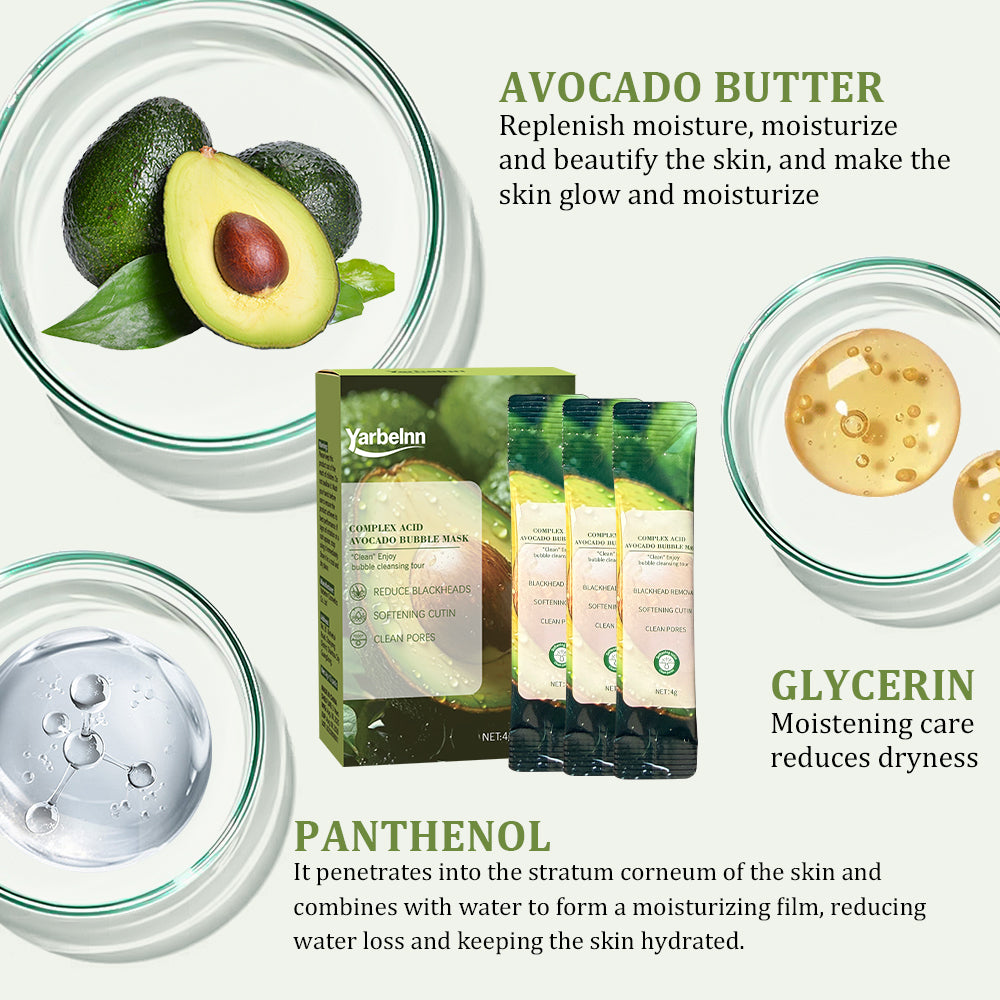Hydrating Avocado Facial Sheet Mask - Nourishing Moisturizing Face Mask for All Skin Types