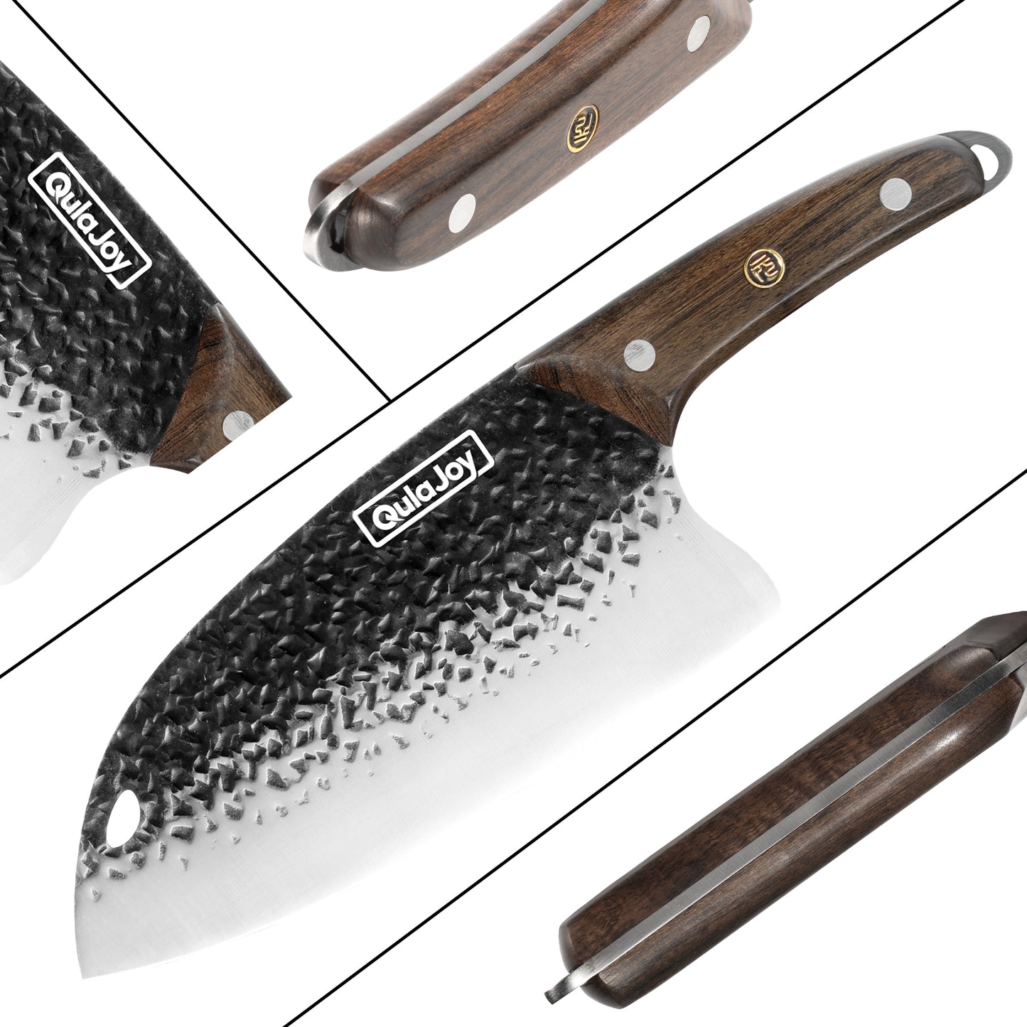 High Carbon Stainless Steel Meat Cleaver Knife - 7.3 Inch Professional Chef Knife