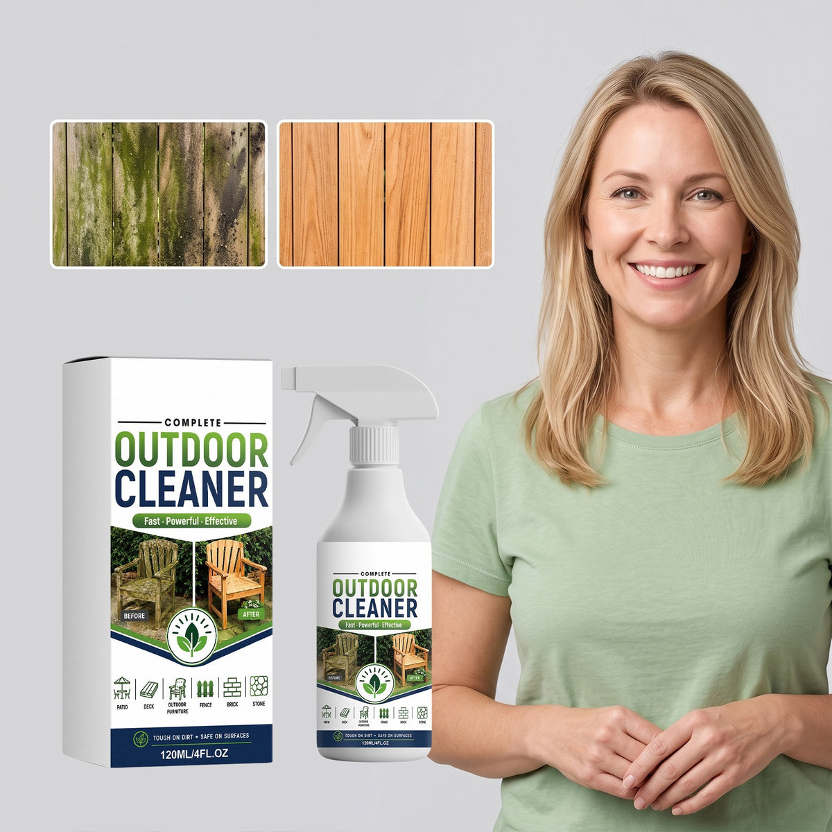 Outdoor Cleaner 120ml - Garden & Patio Surface Disinfectant