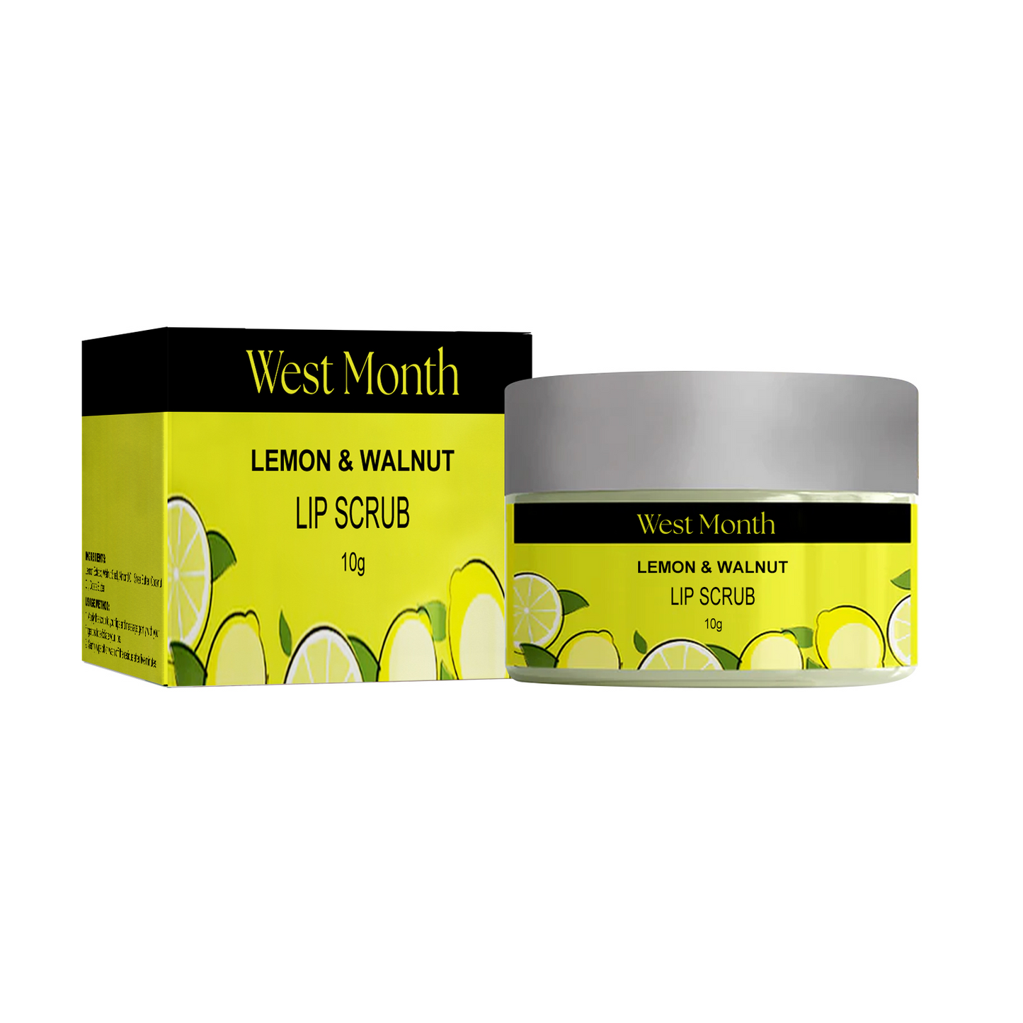 Exfoliating Lip Scrub with Lemon Extract & Almond Oil - 10g