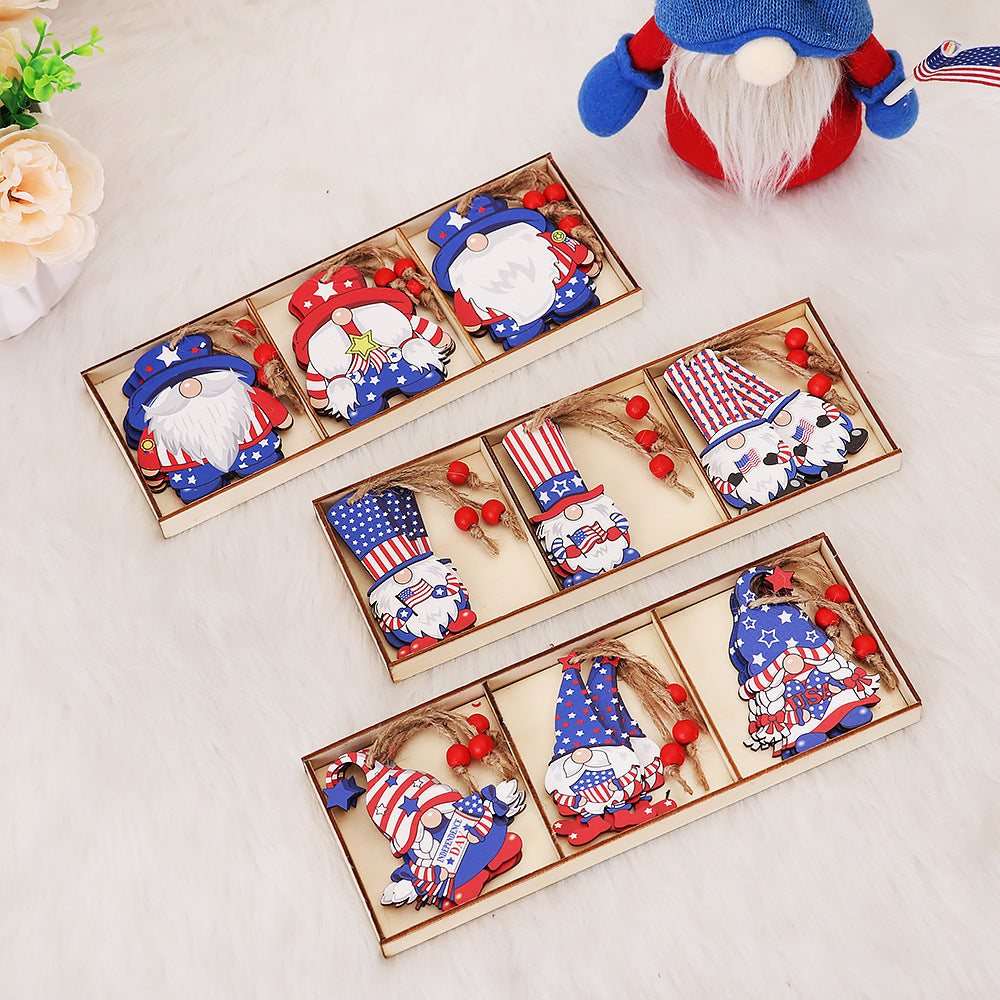 Faceless Wooden Forest Man Pendant Set - Home & Party Decor