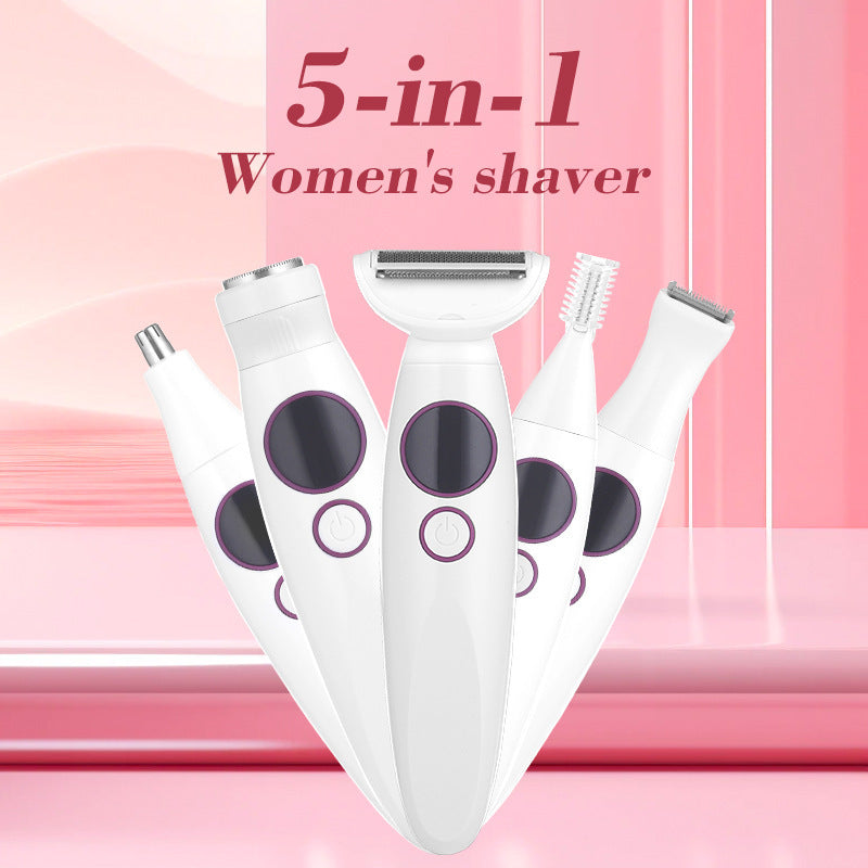 5-in-1 Women's Waterproof Body Hair Shaver