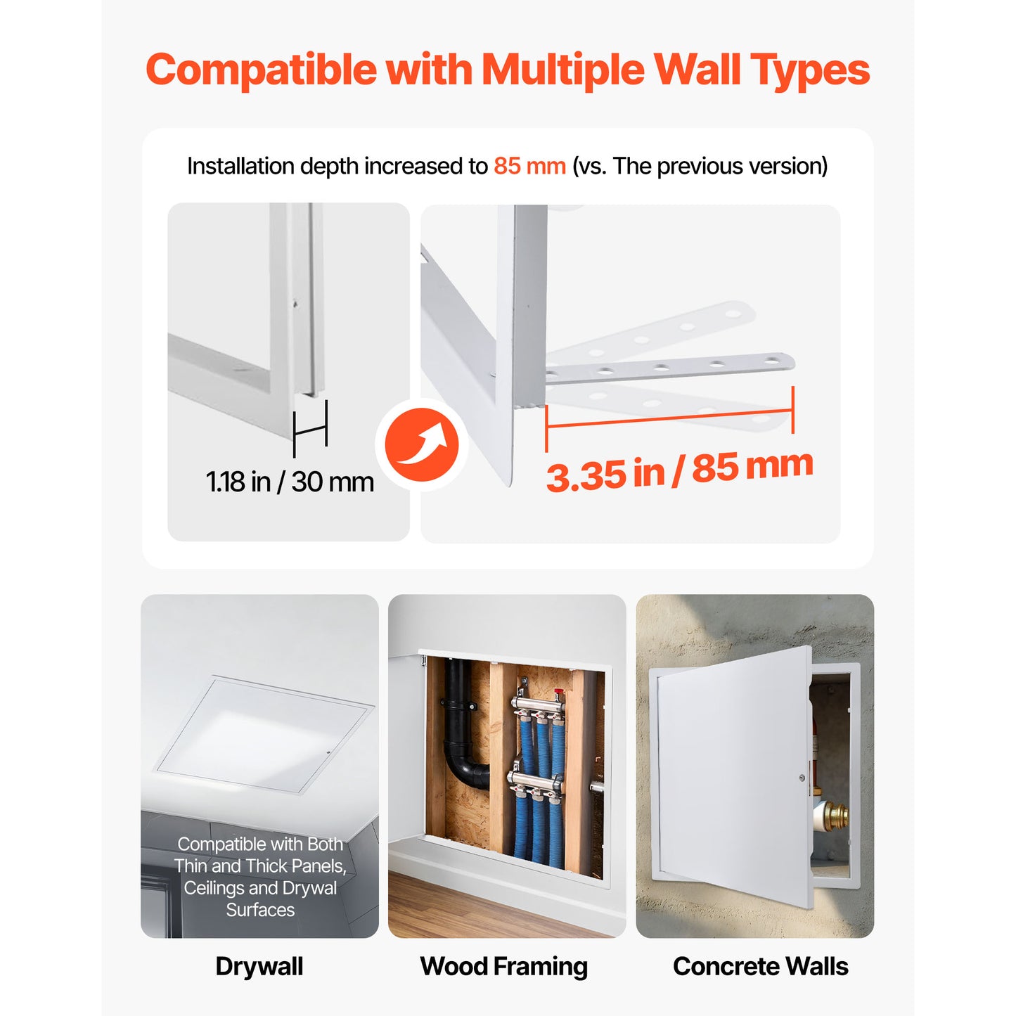 Galvanized Steel Access Panel for Drywall Ceiling & Wall 25x25 Inches