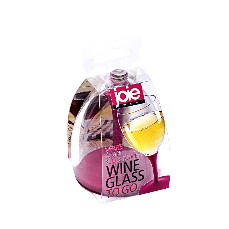 Portable Plastic Wine Glass – Drop-proof Foldable Household Drinkware