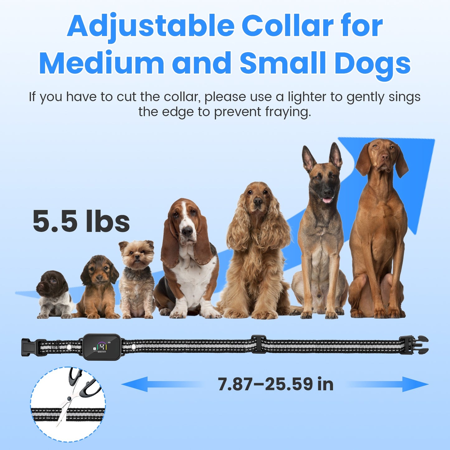 Dog Training Collar with Remote, Bark Control & 3 Channels - Waterproof Rechargeable