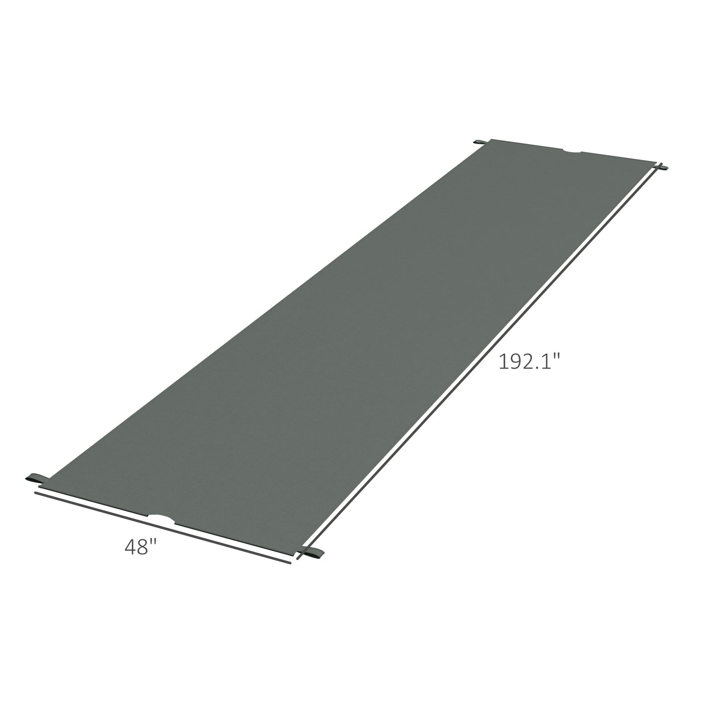 Pergola Replacement Canopy - UV Protection Shade Cover 10x10ft - Dark Gray