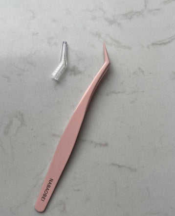 Non-Stick Teflon Lash Tweezers for Precision Eyelash Extension Application