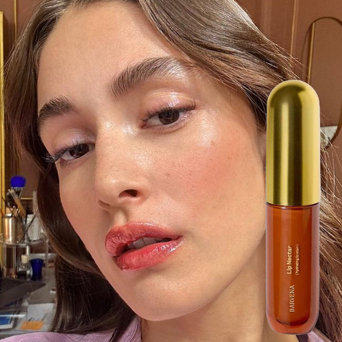 Hydrating Pearly Lip Gloss - Long-Lasting Non-Stick Moisturizing Lip Shine