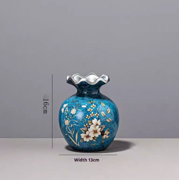 Retro Ceramic Vase for Living Room & Dining Decor - Multiple Styles