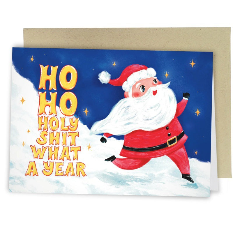 Funny Christmas Greeting Cards with Humorous Quotes - Assorted Sizes