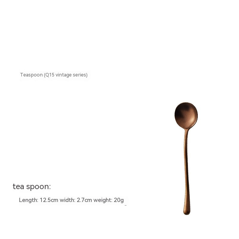 Japanese-Style Stainless Steel Tableware Set - Steak Knife Fork Spoon