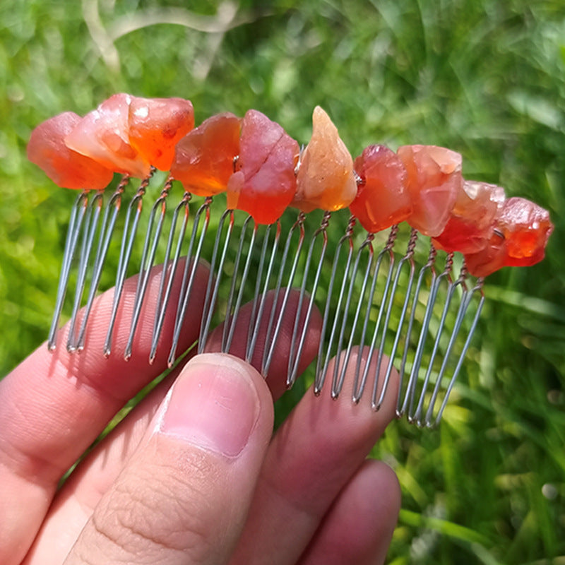 Natural Crystal Hair Comb 20 Teeth