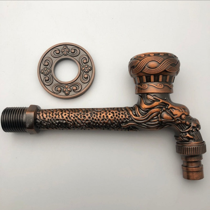 Antique Zinc Alloy Wall-Mounted Faucet for Home & Garden
